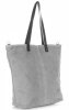 Bőr táska shopper bag Vera Pelle világosszürke 80041